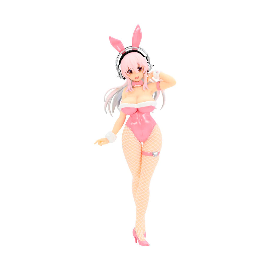 Super Sonico Nitroplus BiCute Bunnies Pink Rabbit Version Collectible Figure 11.81" in