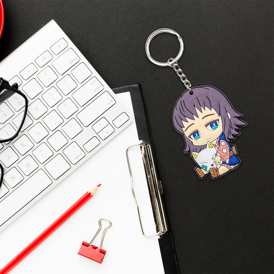 New Demon Slayer Anime Backpack Keychain Bag Makomo Final selection girl little figure