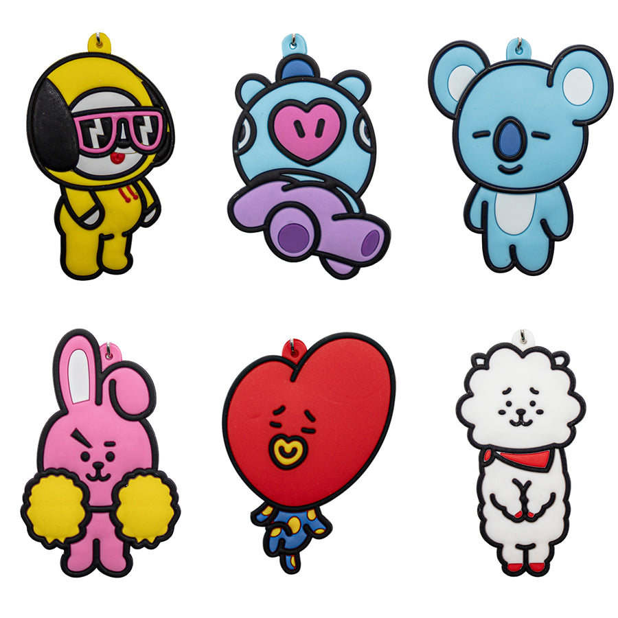 New BTS Kpop Koya Korean Toy Backpack Keychain Bag little figure tag