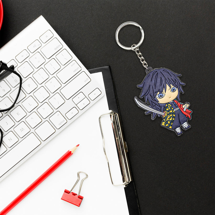 New Demon Slayer Anime Backpack Keychain Bag little figure Giyu Tomioka