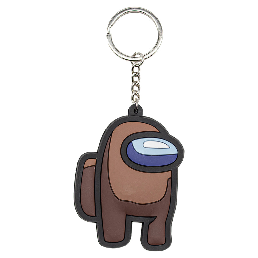New Brown Among Us Video Game Toy Backpack Keychain Bag little figure tag