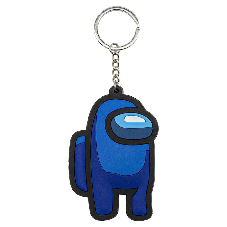 New Dark Blue Among Us Video Game Toy Backpack Keychain Bag little figure tag