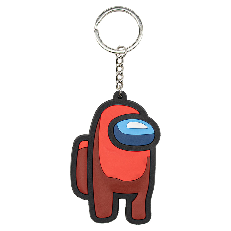 New Red Among Us Video Game Toy Backpack Keychain Bag little figure tag