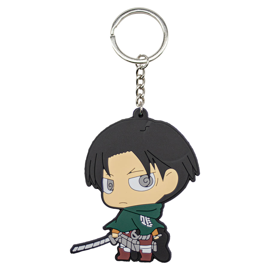 New Levi Attack On Titan Anime Manga Toy Backpack Keychain Bag little figure tag