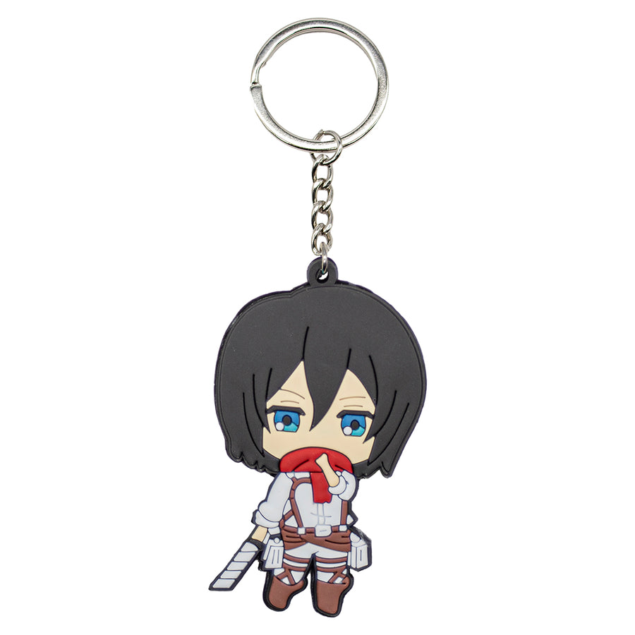 New Mikasa Attack On Titan Anime Manga Toy Backpack Keychain Bag little figure tag