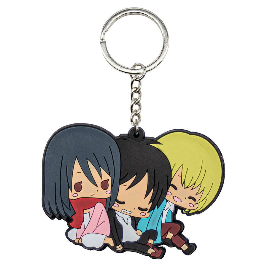 New Trio Mikasa eren Armen Attack On Titan Anime Manga Toy Backpack Keychain Bag little figure tag