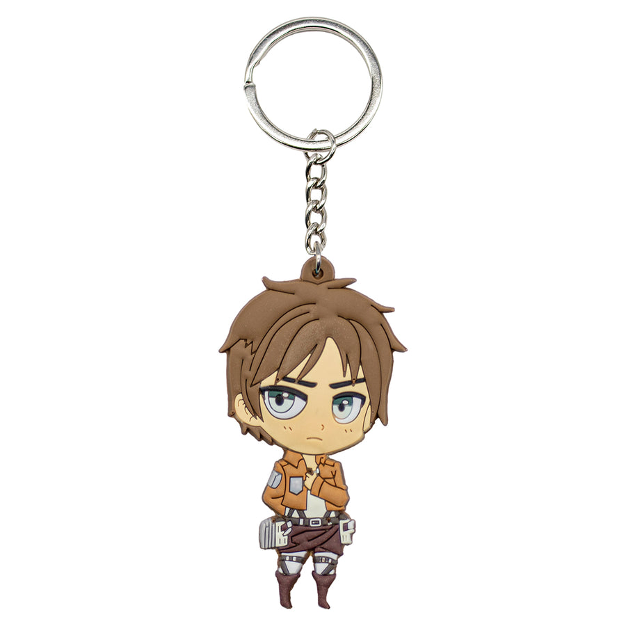 New Eren Yeager Attack On Titan Anime Manga Toy Backpack Keychain Bag little figure tag