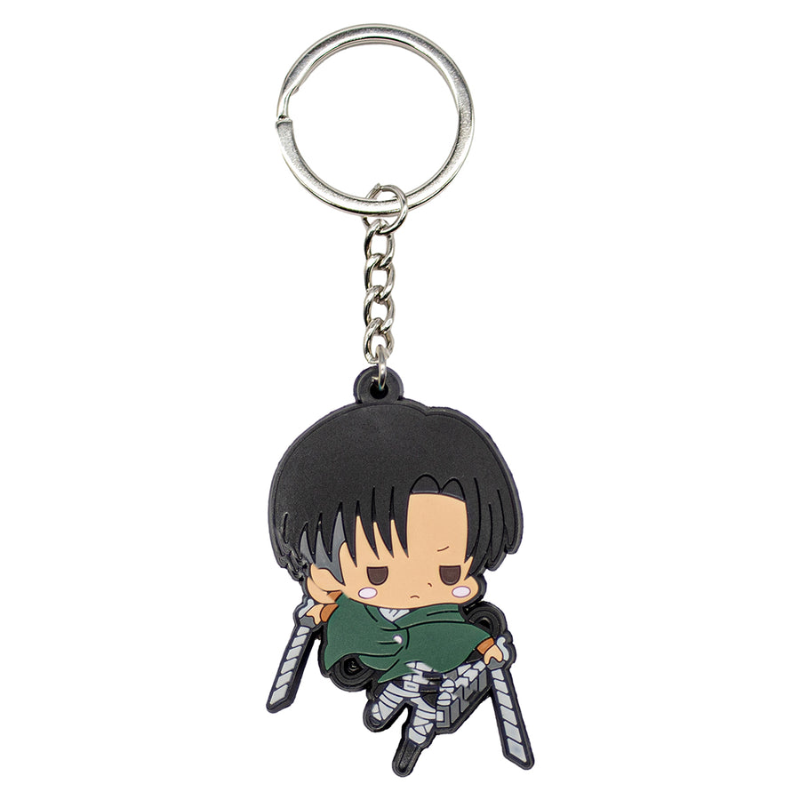 New Levi Attack On Titan Anime Manga Toy Backpack Keychain Bag little figure tag