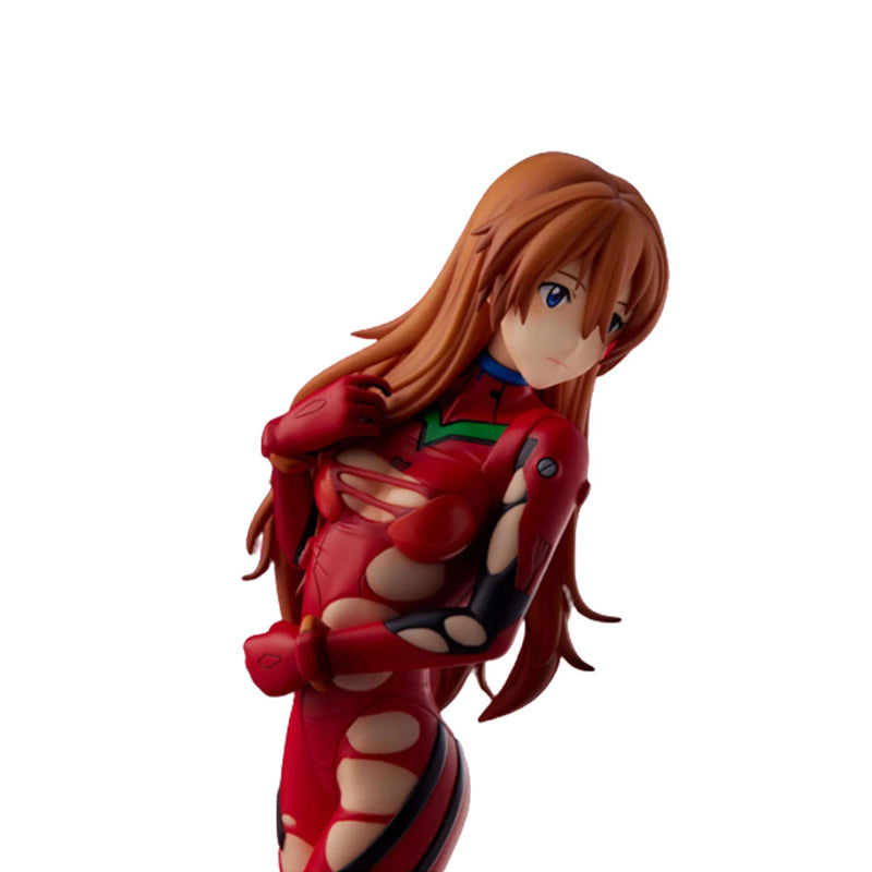 Asuka Langley On The Beach SPM Series Action Figure Collectible Evangelion Character Black Suit 8.66" in