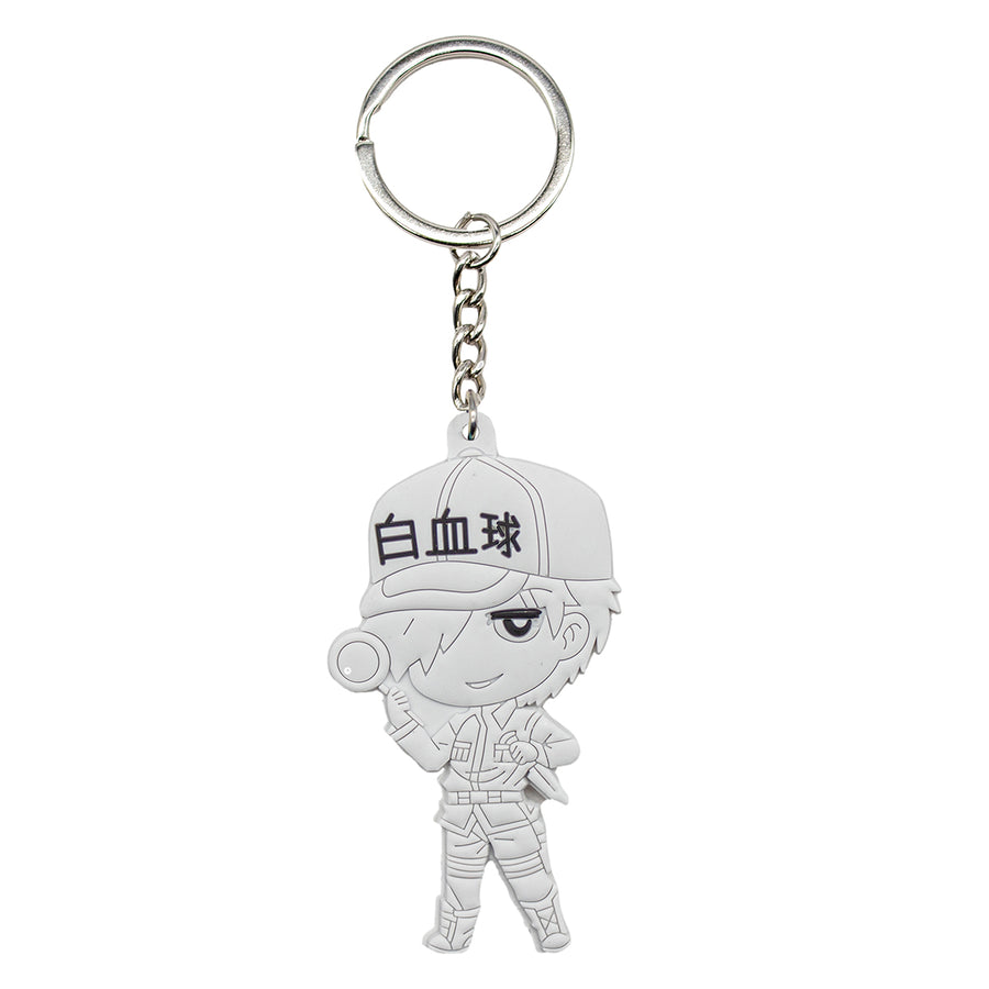 New Cells at Work White Blood Cell Anime Manga Japanese Series Toy Backpack Keychain Bag little figure tag