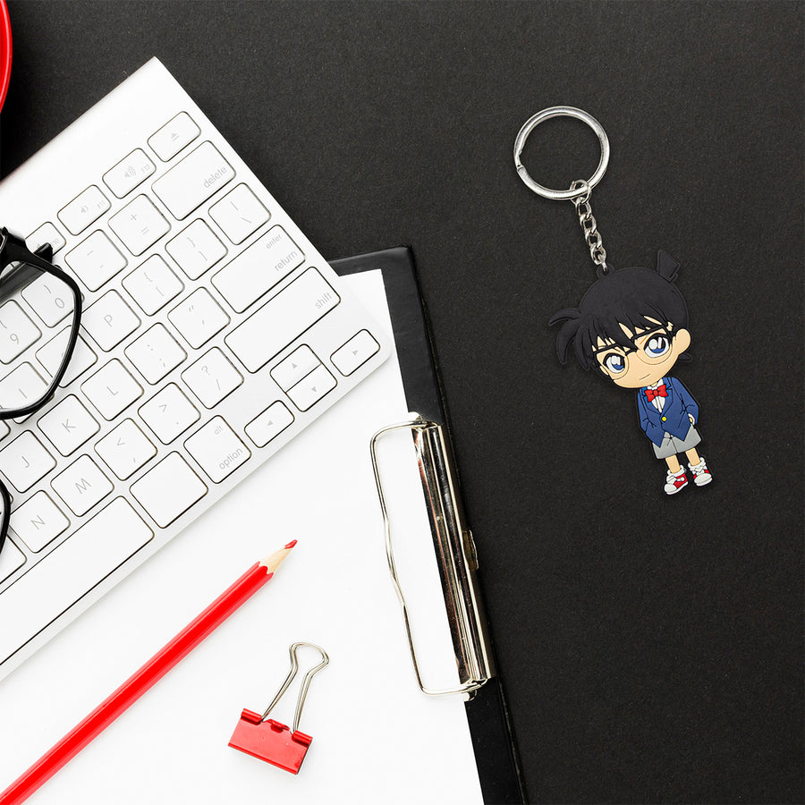 New japanese Detective Konan Manga Anime Series Case closed Toy Backpack Keychain Bag little figure tag