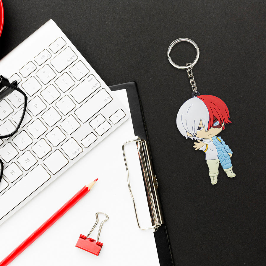 New Shoto Todoroki My Hero Academia Anime Manga Japanese Series Toy Backpack Keychain Bag little figure tag