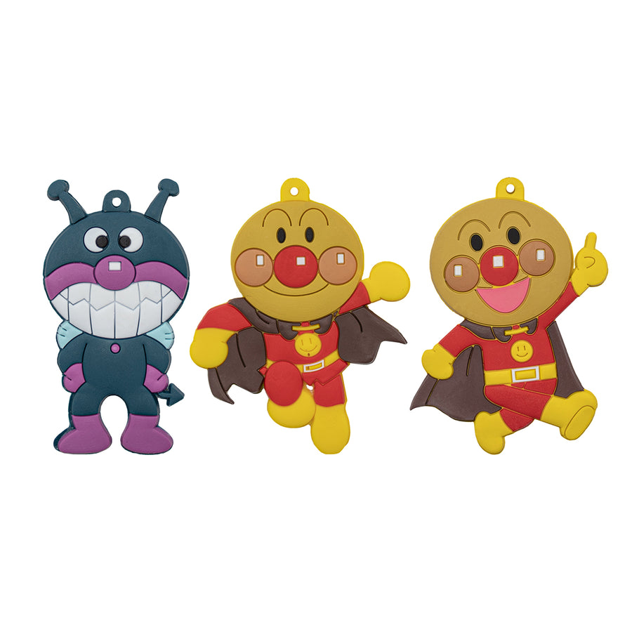 New Baikinman Anpanman Japanese Children's Superhero Manga Book Anime Series Toy Backpack Keychain Bag little figure tag